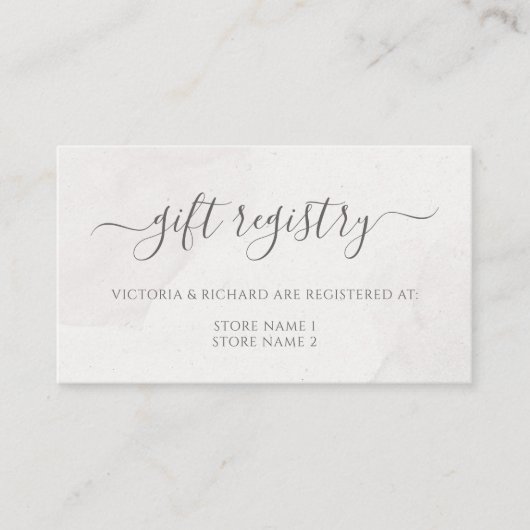 フローラピンクさくらんぼ結婚ブロッサムのギフト登録 エンクロージャーカード (正面)