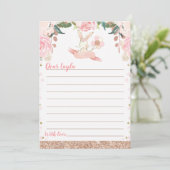 フローラピンクとバラ金ゴールドバニータイムカプセルカード 招待状 (スタンド正面)