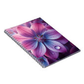 フローラピンクと紫の薄紫 ノートブック (右側)