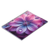 フローラピンクと紫の薄紫 ノートブック (左側)