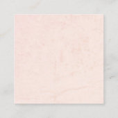 フローラピンクと青の水色の花の披露宴 エンクロージャーカード (裏面)