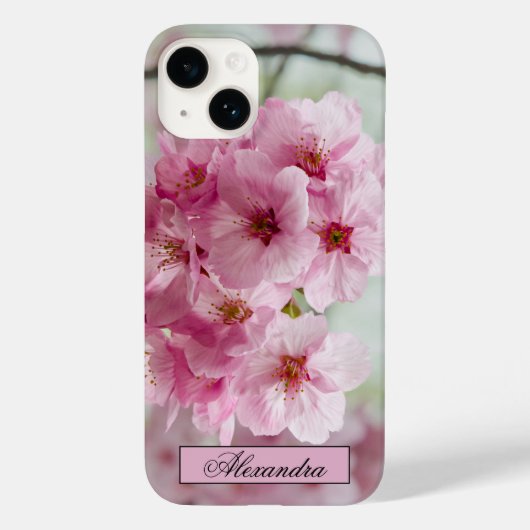 フローラピンクのさくらんぼ花の写真 Case-Mate iPhoneケース (裏面)
