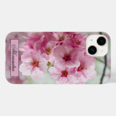 フローラピンクのさくらんぼ花の写真 Case-Mate iPhoneケース (裏面 (横))