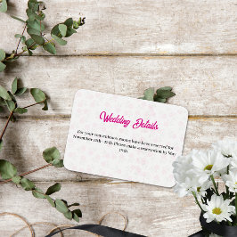 フローラピンクのエンクロージャカード