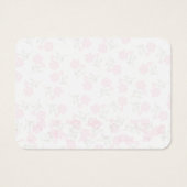 フローラピンクのエンクロージャカード (裏面)