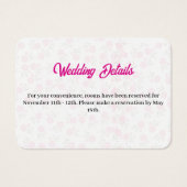 フローラピンクのエンクロージャカード (正面)