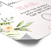 フローラピンクのサファリ動物マムオーサバー標識 ポスター (角)