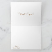 フローラピンクのシック招待状 カード (内部)