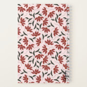 フローラピンクのスパイラルノート | かわいい雑誌 ノートブック (裏面)