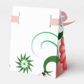 フローラピンクのハイビスカステントとリボンの好意ボックス フェイバーボックス (裏面サイド)