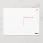 フローラピンクのバラの花空白の ポストカード (裏面)