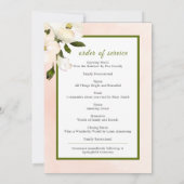 フローラピンクのバラ写真葬儀記念事業 サンキューカード (裏面)