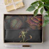 フローラピンクのローズブーケのアートワーク 薄葉紙 (ギフト)