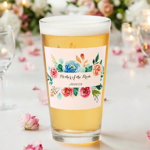 フローラピンクの母が花結婚嫁の杯 タンブラーグラス