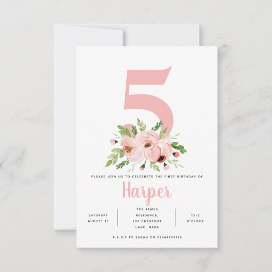 フローラピンクの誕生日パーティーの写真 (正面)