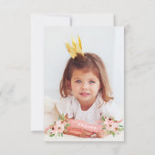 フローラピンクの誕生日パーティーの写真 (裏面)