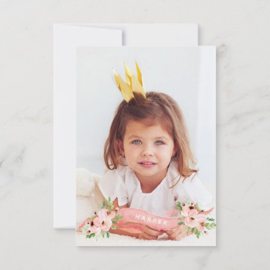 フローラピンクの誕生日パーティーの写真 (裏面)