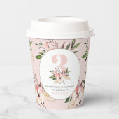 フローラピンクの誕生日  紙コップ (裏面)