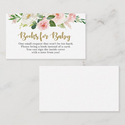 フローラピンクはブックカードを持ってくる エンクロージャーカード (正面/裏面)