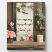 フローラピンクアイボリーモマハッピーバー考えンウッド フォトプラーク (正面)