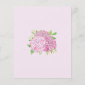 フローラピンクアジランゲアブーケバジェットブライダルシャワー (裏面)