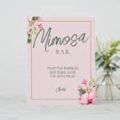 フローラピンクアンドグリーンミモザバー標識 (スタンド正面)