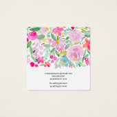 フローラピンクウォーターカラースタッドイヤリング (裏面)