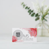 フローラピンクエレガントローズ女性用,写真 名刺 (スタンド正面)