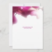 フローラピンクオーキッドバーチャルシャワー 招待状 (裏面)