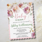 フローラピンクガールベビーの開花水色 シーズンカード