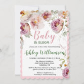 フローラピンクガールベビーの開花水色 シーズンカード (正面)