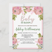 フローラピンクガールベビーイン開花ハンド絵を描 シーズンカード (正面)