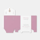 フローラピンククロスガールファースト聖餐式 フェイバーボックス (折り畳みなし)