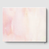 フローラピンクグリッターカボチャ赤ちゃんシャワー ゲストブック (裏面)