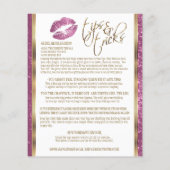 フローラピンクグリッターリップインストラクション2 チラシ (裏面)