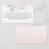 フローラピンクグループギフトエンクロージャカード エンクロージャーカード (正面/裏面)