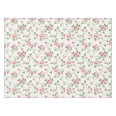 フローラピンクコテージガーデンパターン テーブルクロス (正面(横))
