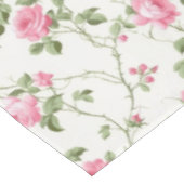 フローラピンクコテージガーデンパターン テーブルクロス (アングル)