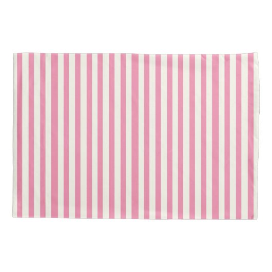 フローラピンクコテージガーデンパターン 枕カバー (裏面)