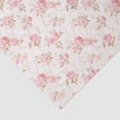 フローラピンクコテージバラパターン 薄葉紙 (詳細)