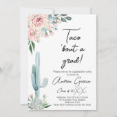 フローラピンクタコ卒業を迎える 招待状 (正面)