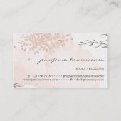 フローラピンクドゥラ誕生コーチ妊娠中 名刺 (裏面)