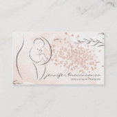 フローラピンクドゥラ誕生コーチ妊娠中 名刺 (正面)