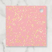 フローラピンクドレスキンセアニェラメッセージカード フェイバータグ (裏面)