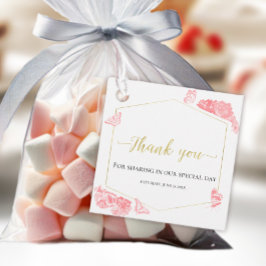 フローラピンクドレスキンセアニェラメッセージカード フェイバータグ