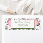 フローラピンクハートモダン個人 ラベル (インサイチュ)