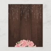 フローラピンクバジェット引っ越し祝いパーティーbbq招待 (裏面)