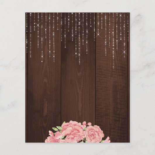 フローラピンクバジェット引っ越し祝いパーティーbbq招待 (裏面)