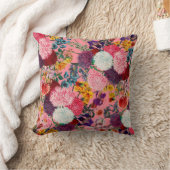 フローラピンクパターン クッション (ブランケット)