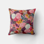 フローラピンクパターン クッション (裏面)